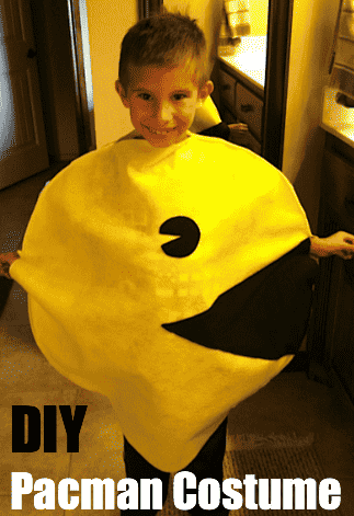 Pacman costume on a child.