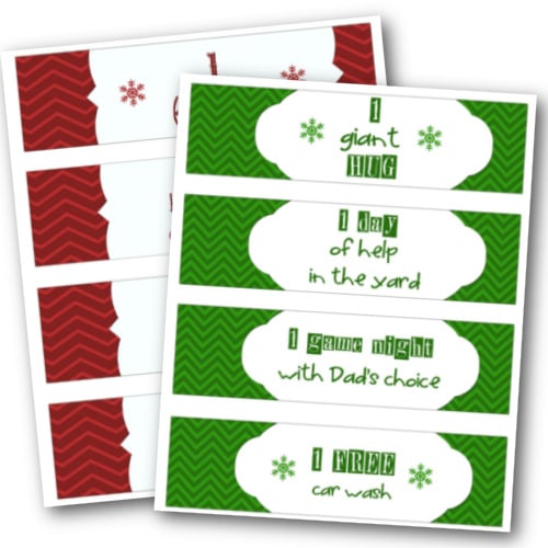Free printable coupons for mom and dad.