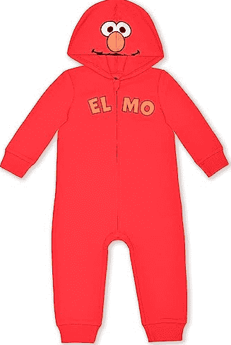 Elmo costume for a baby.