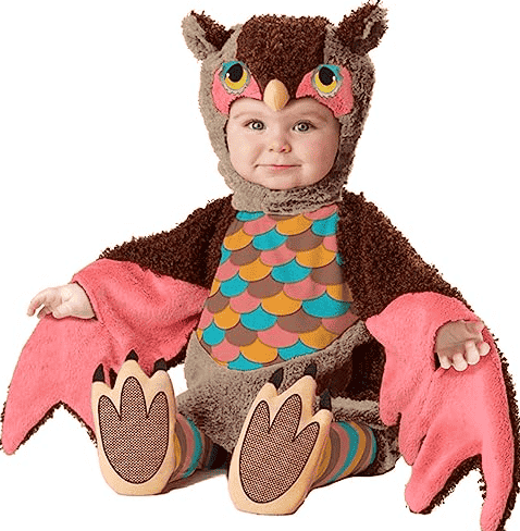 Owlette costume on child.