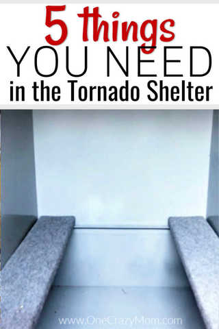 Learn what to put in a storm shelter so that you and your family will be prepared. We have the top 5 shelter items you need to have in your tornado shelter. Learn what to put in a storm shelter so that you and your family will be prepared. We have the top 5 shelter items you need to have in your tornado shelter.
