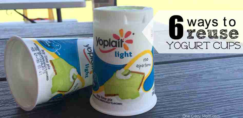 Yogurt cup on counter