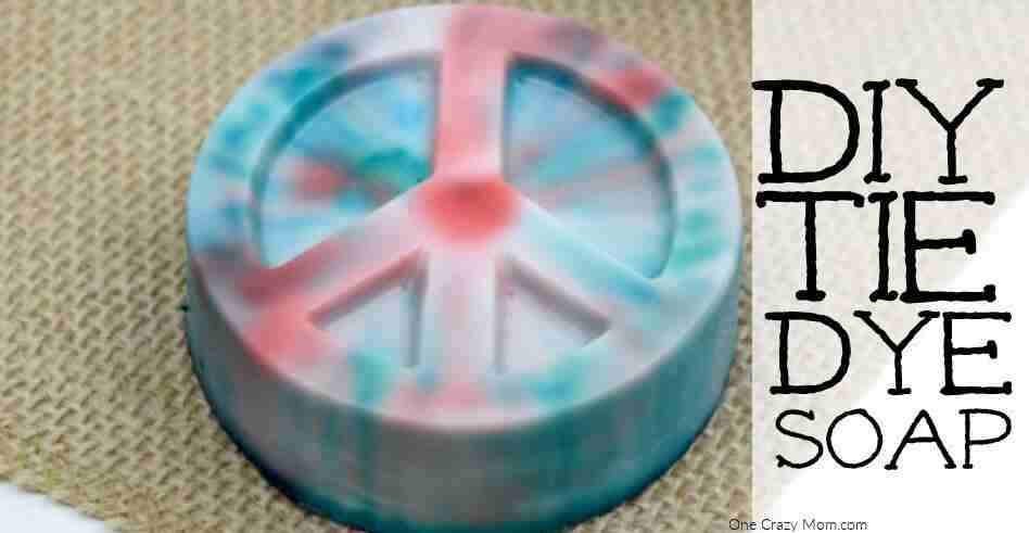 Tie Dye Soap ready to use.