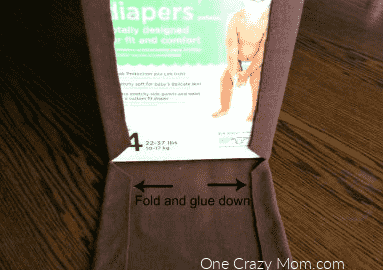 Fabric around box.