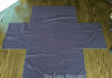 Fabric cut to fit box.