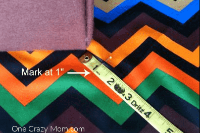 Fabric with measuring tape.