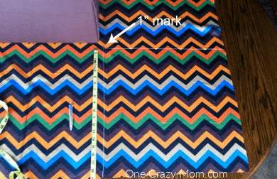 Fabric with measuring tape.