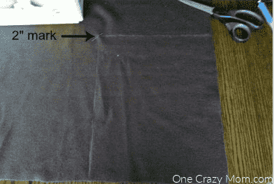 Fabric with measuring tape.