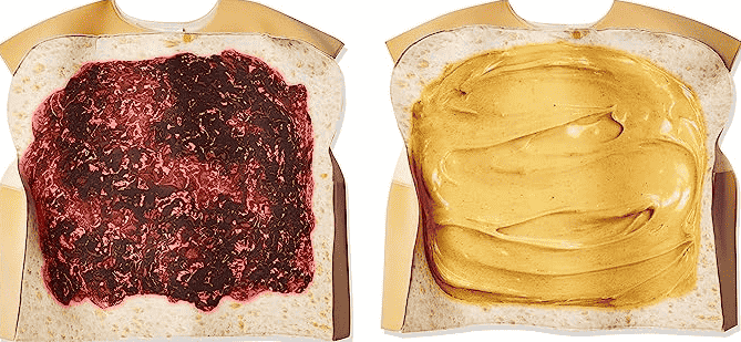 Peanut butter and jelly costume set.
