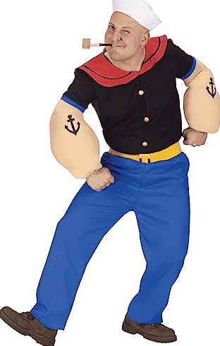 Popeye dressed up.