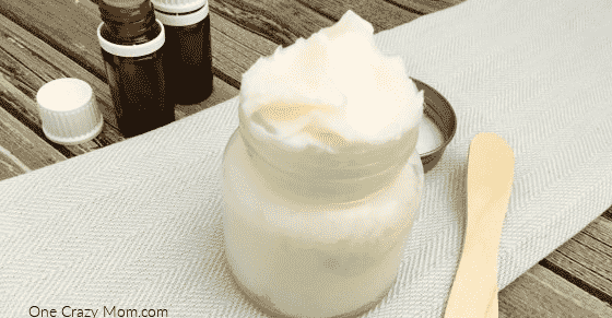 Lotion in a jar.