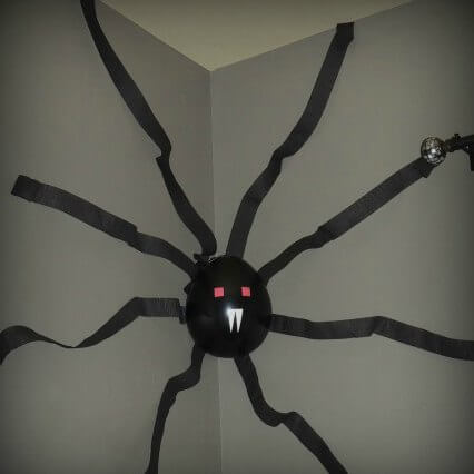 Spider decoration diy on wall.