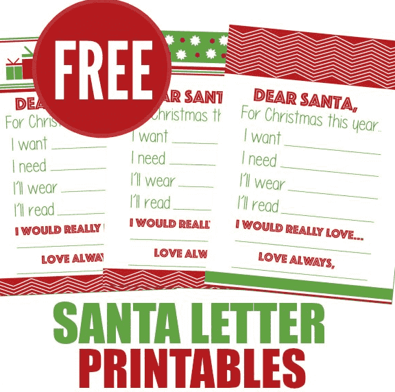 Santa letter printable.