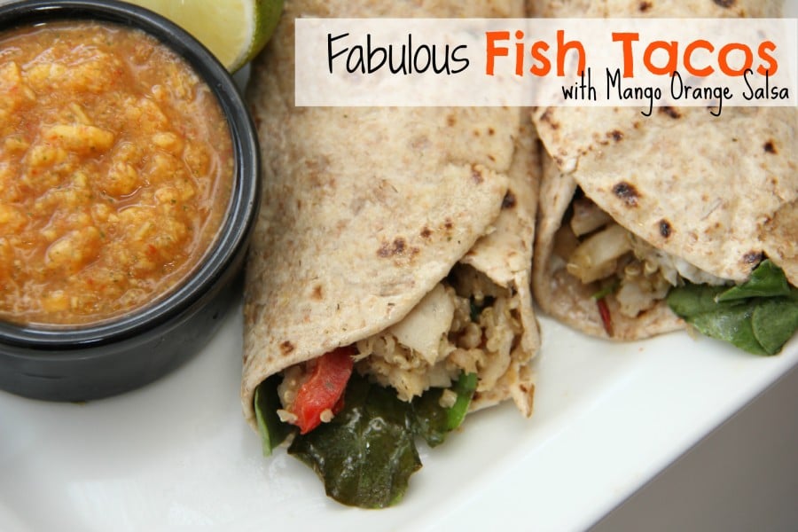 Find lots of healthy school lunch ideas here! 30 healthy back to school lunch ideas that are quick, easy and kid approved! Fish tacos on a white plate.