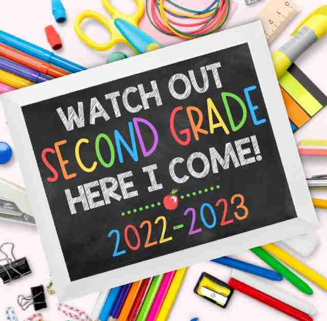 Watch out here I come grade sign.