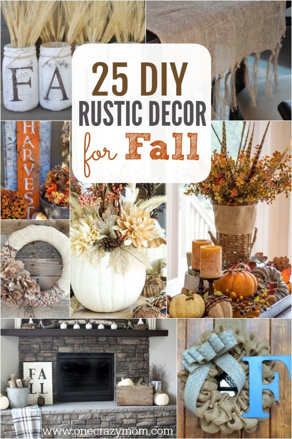 Fall is here and it's time to decorate. Check out these DIY Fall Decor Ideas. 25 DIY fall decorating ideas that will make your home cozy for Fall! Fall is here and it's time to decorate. Check out these DIY Fall Decor Ideas. 25 DIY fall decorating ideas that will make your home cozy for Fall!