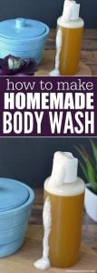 We have a super easy tutorial to learn how to make body wash. This luxurious homemade olive oil body wash will leave your skin moisturized and so smooth. We have a super easy tutorial to learn how to make body wash. This luxurious homemade olive oil body wash will leave your skin moisturized and so smooth.