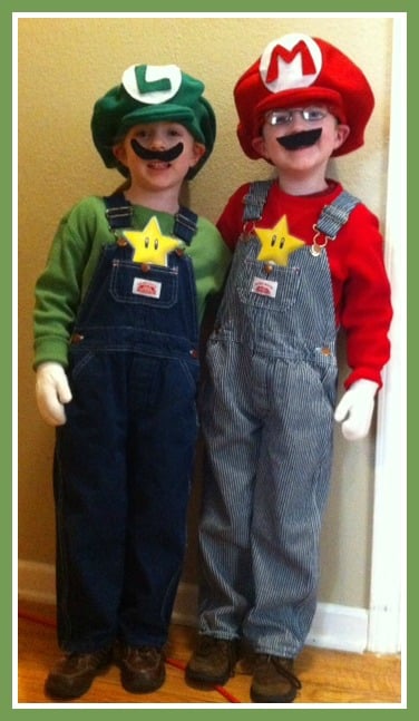 Mario and Luigi costumes for boys