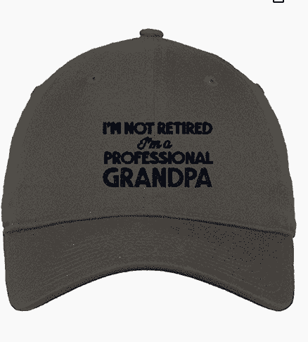 Grandpa hat that says Professional Grandpa.