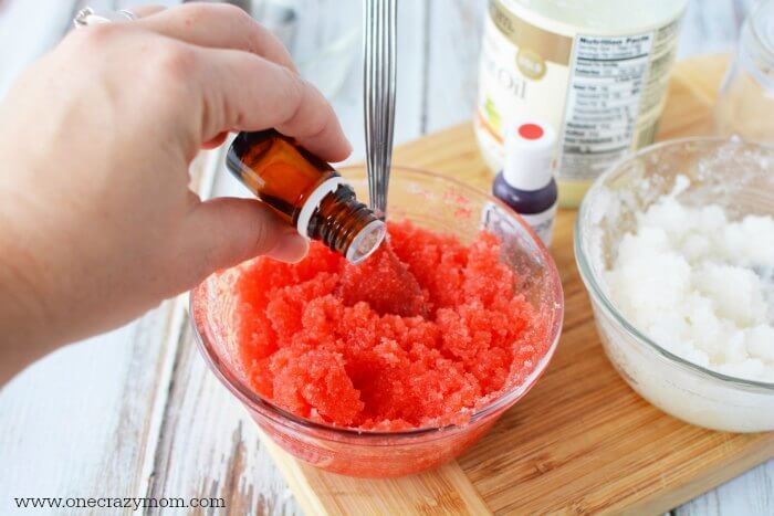 Sugar and food coloring combined together.