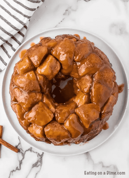 Monkey Bread on a platter.