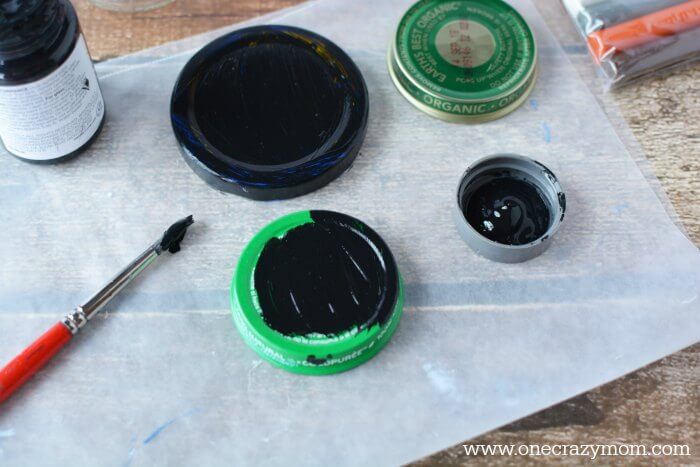 Top painted black.
