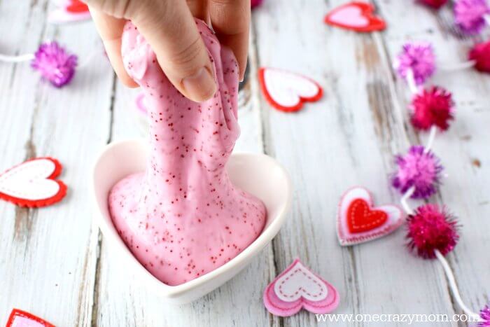 Slime mixture kneaded and ready to play with.
