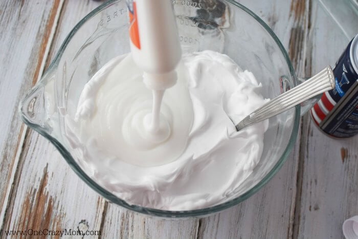 Shaving cream in a bowl.