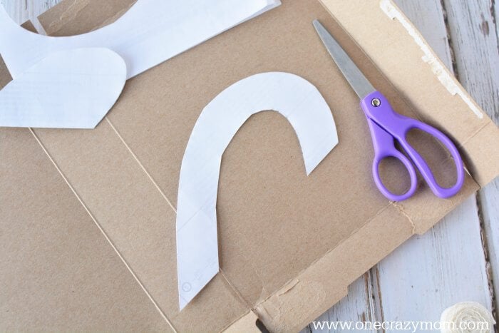 Paper heart with a cut out.