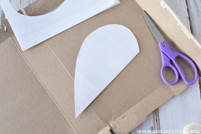 Paper cut into heart shape.