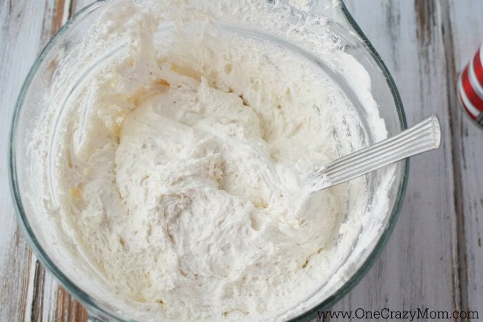Flour mixture combined in a bowl.
