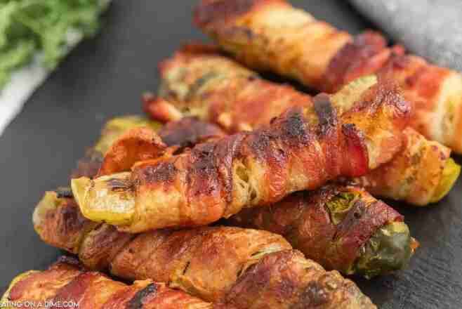 Bacon Wrapped Pickles