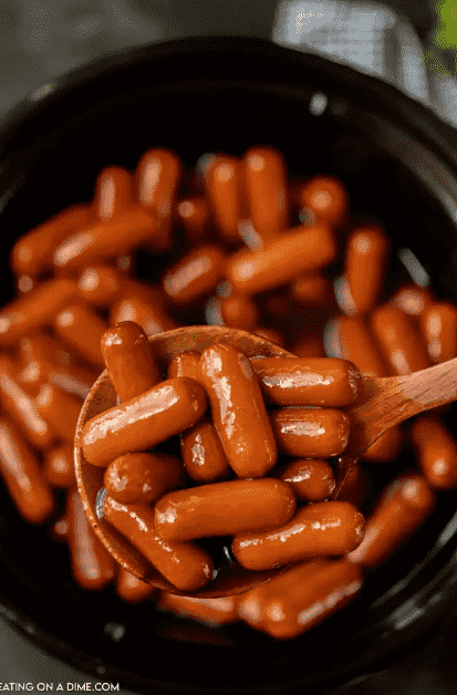 Little Smokies in crock pot.