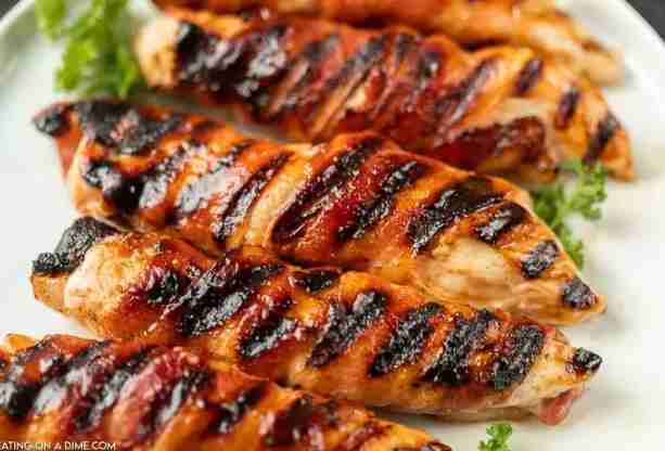 Bacon wrapped tenders