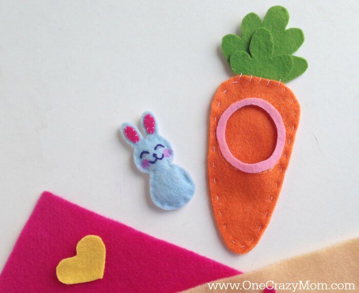 Bunny beside the carrot hole.