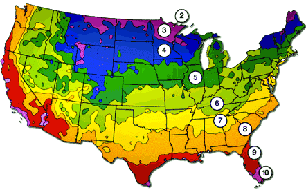 Map of regions.