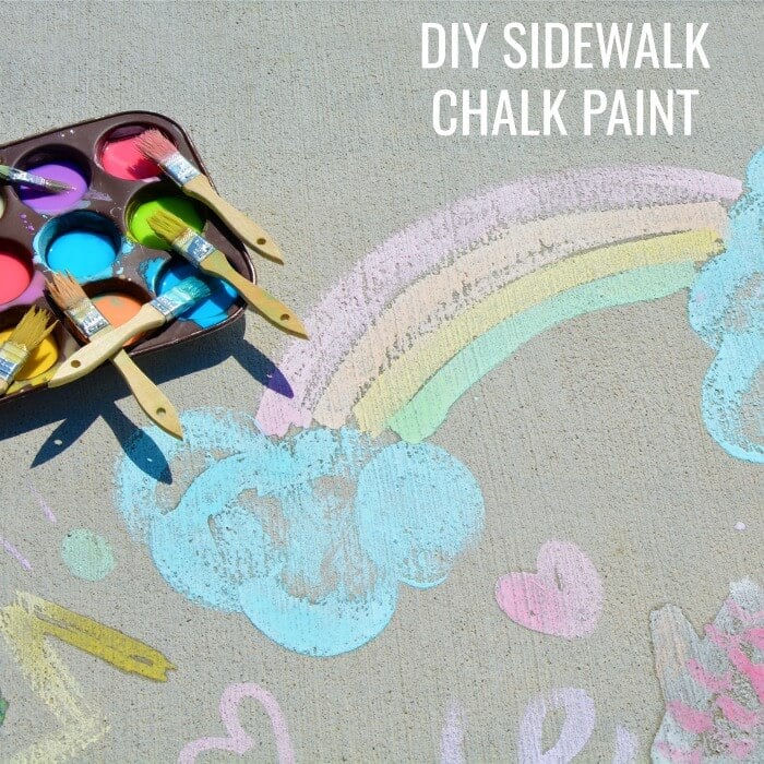 Chalk Paint design on the sidewalk.