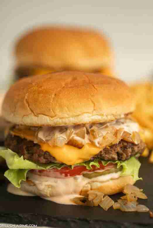 Animal Style Burger ready to serve.