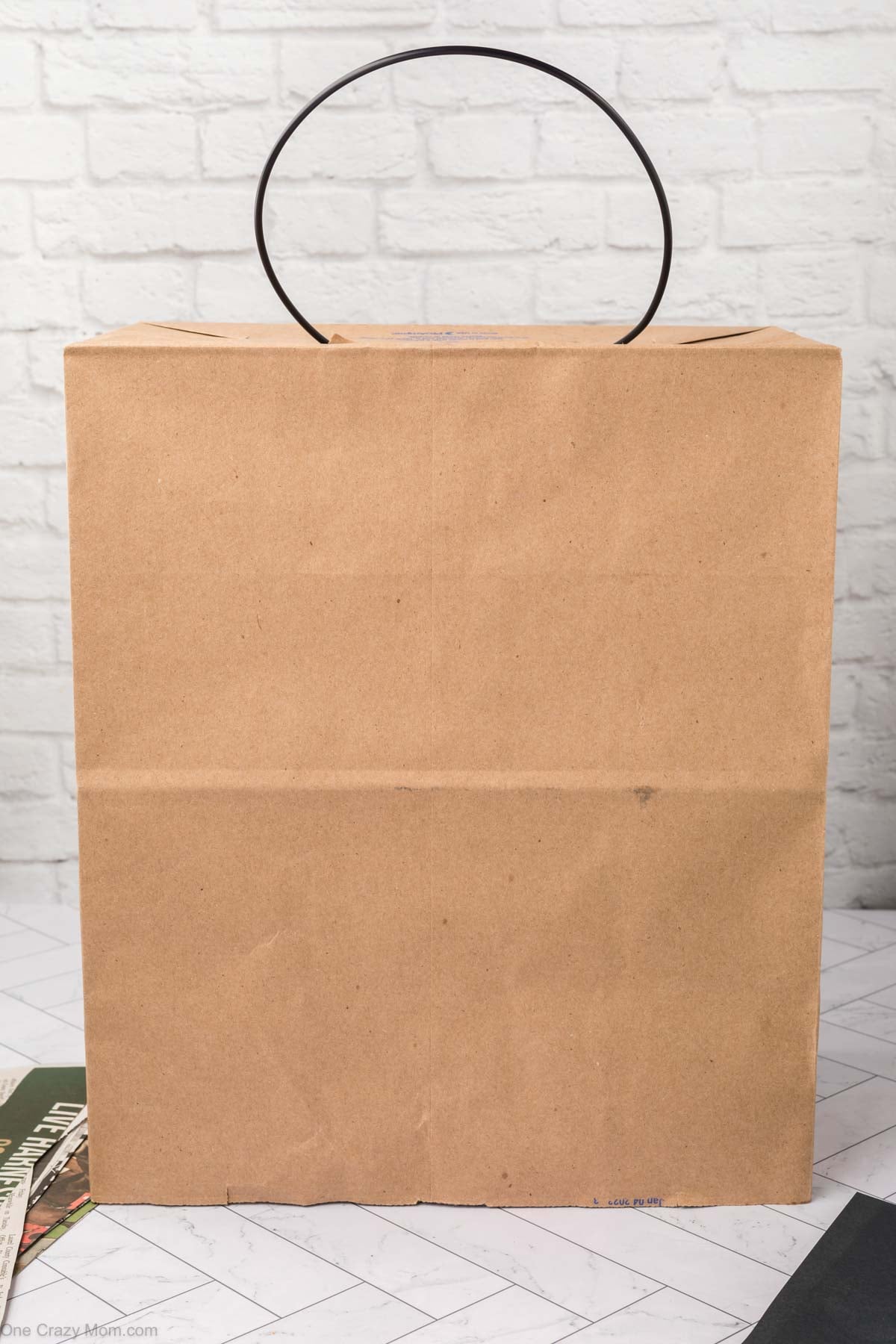 Second bag placed over pinata.