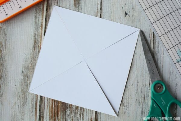 Paper pinwheel template ready to use.