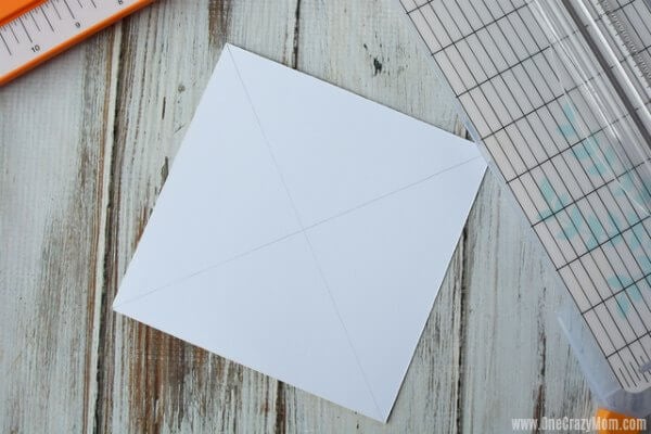 Lines on paper ready to cut.
