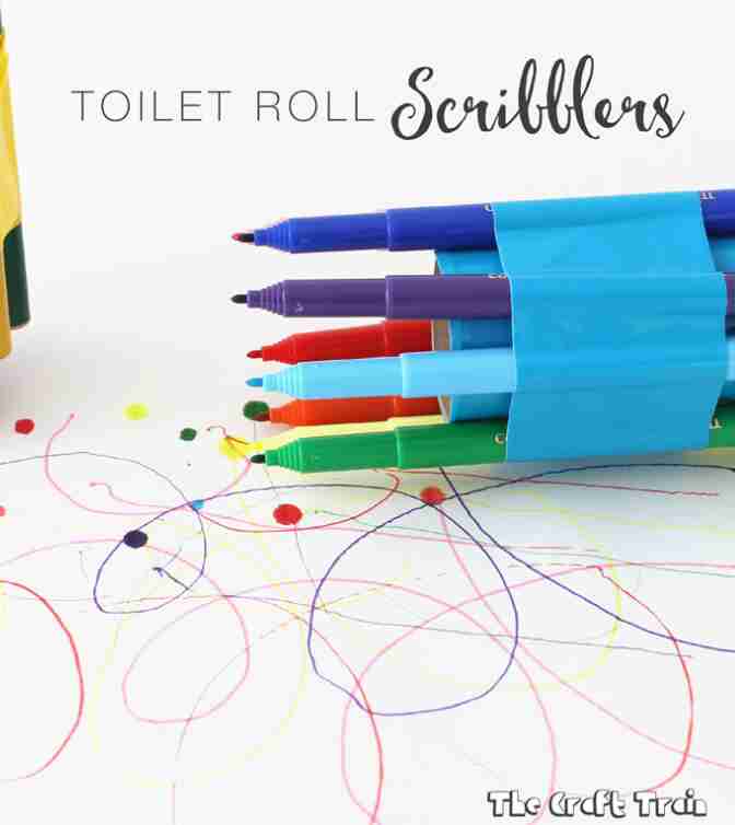 Scribble DIY art with pens.