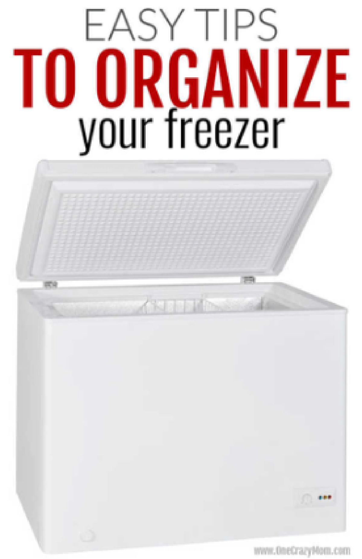 Freezer opened and ready to use.