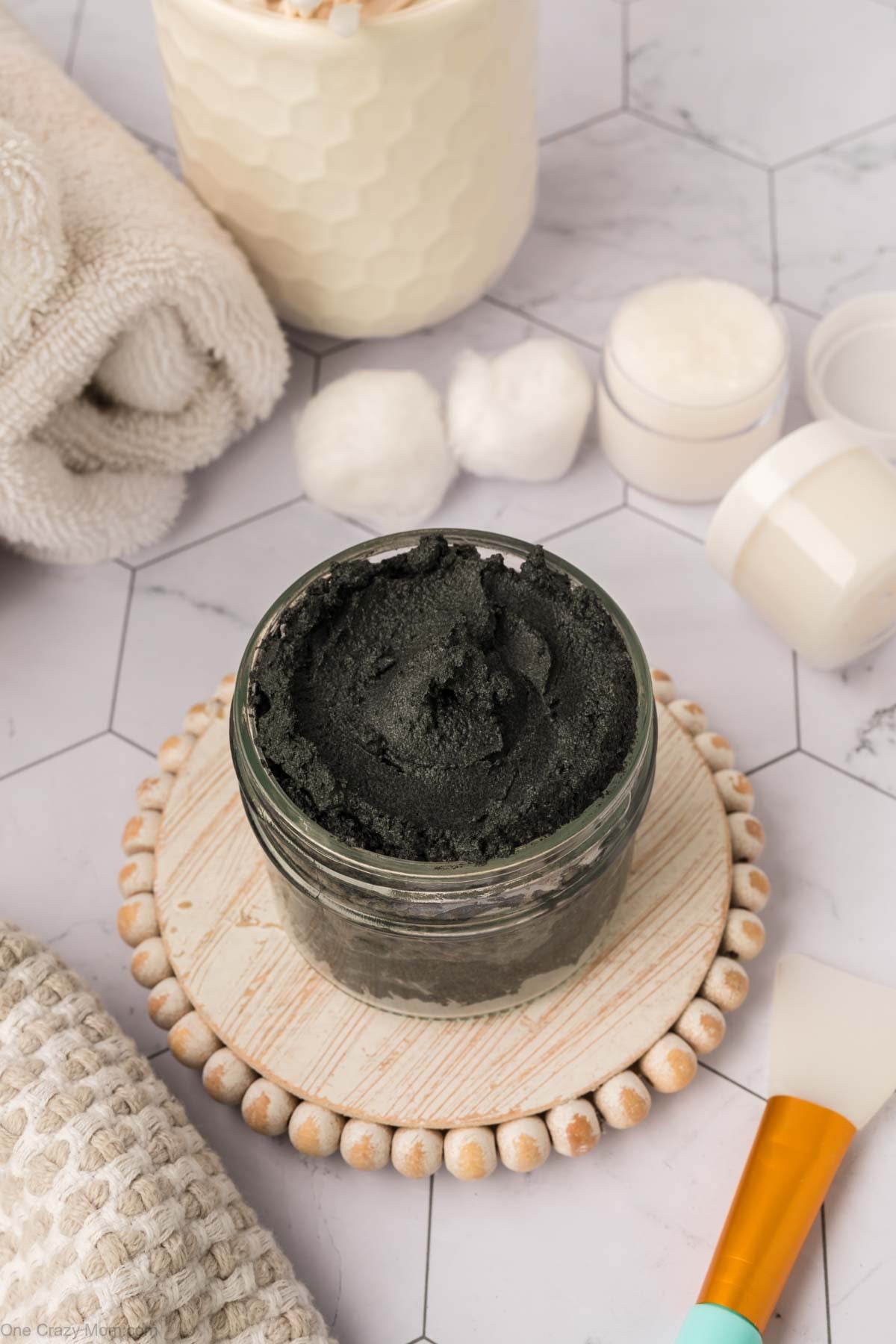 Charcoal Mask in a jar.