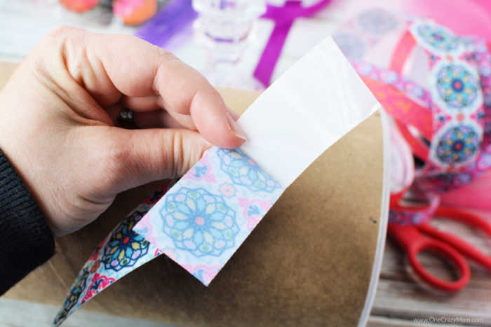 Fabric tape ready to be applied.