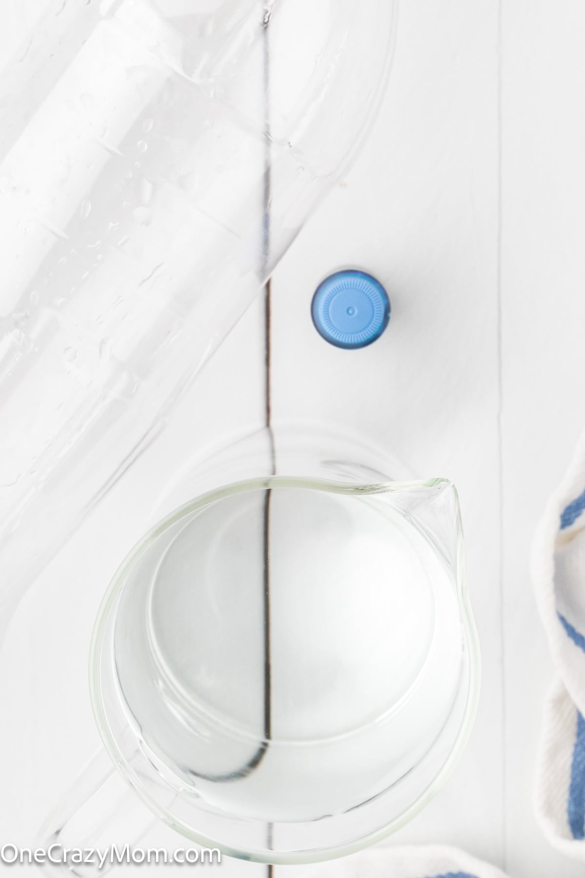 Water in a pitcher.