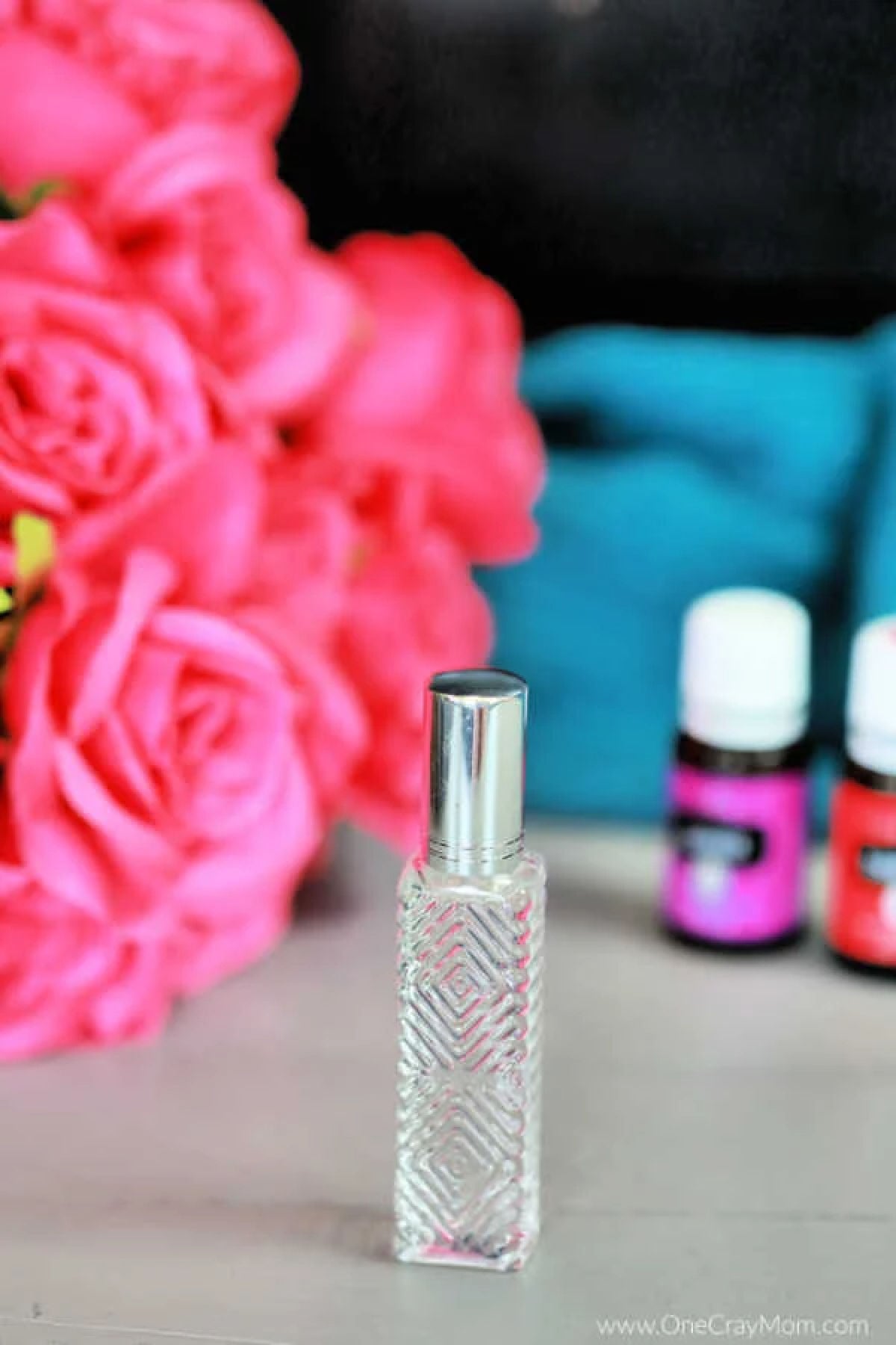 Perfume bottle ready to use.