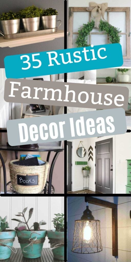 35 easy diy Farmhouse decor ideas that are gorgeous and sure to look great in your home. These gorgeous farmhouse decorating ideas are frugal and easy to create. The best farmhouse decor ideas anyone can easily make for any room of your home. #onecrazymom #diyfarmhousedecor #farmhouse