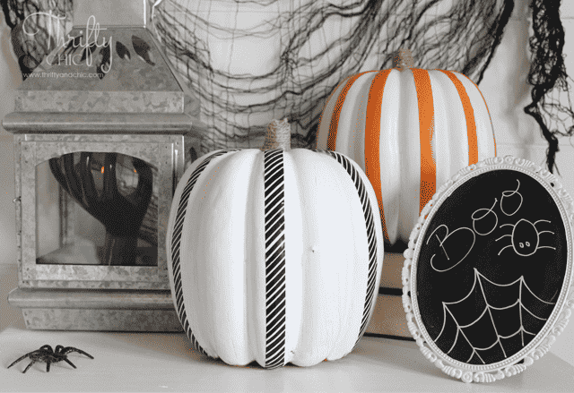 Washi tape pumpkin designs.