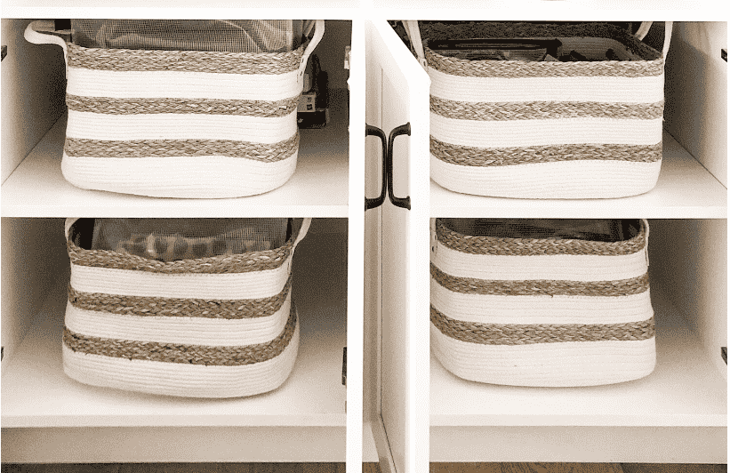 Baskets with games.
